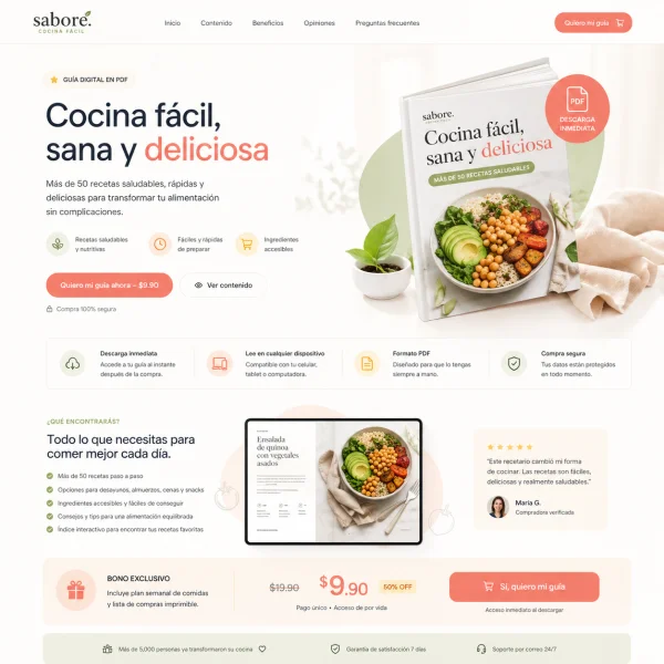 Ejemplo landing curso infoproducto