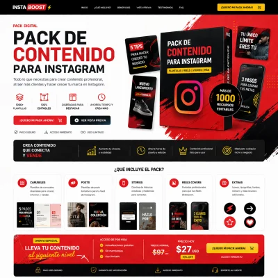Ejemplo landing pack Instagram